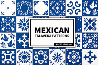 Download Mexican Talavera Tiles Patterns Set - Talavera Collection