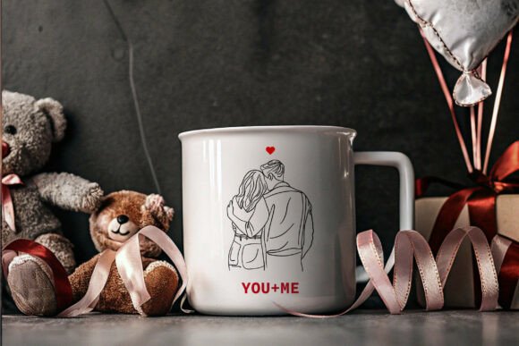 Download Line Art Love Couple – Valentine Clipart - Love Collection