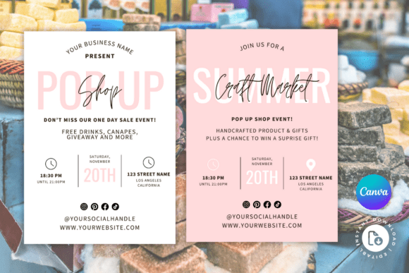 Download Canva Pop Up Shop Flyer Template - Flyer Collection