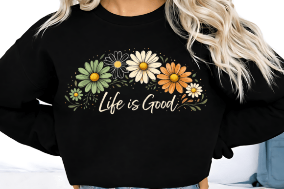 Download Boho Daisy Flower Positive Typography - Premium Resources